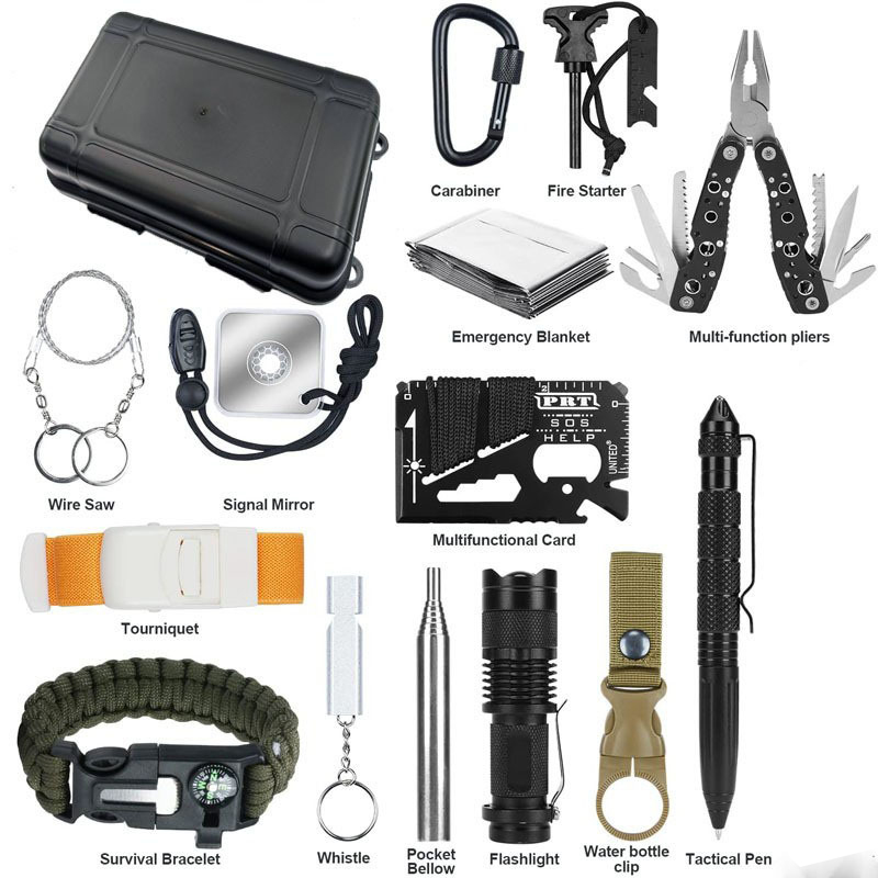 Fishing Kit Compact - Hongrui DIY Kompaktes Tragbares Stoßfestes Überlebensausrüstungs-Notfallwerkzeugset
