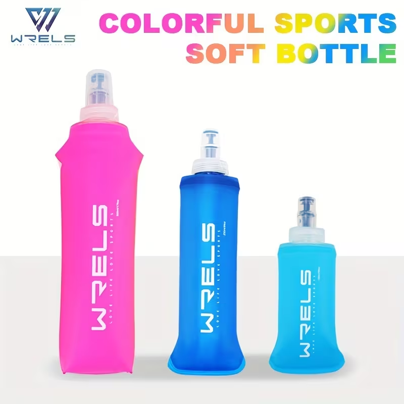 Water Bag Collapsible - WRELS Tragbare Sport-Softflasche BPA-frei Lauf- und