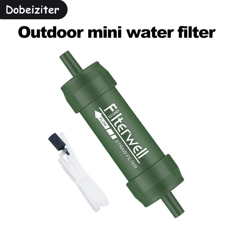 Water Purification Straw - Mini-Wasserfilter-Strohhalm, tragbar, für den Außenbereich, Notfallreinigung,