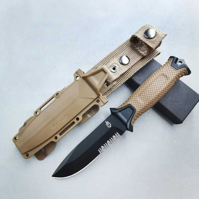 Bushcraft Knife Fixed - Outdoor-Klappmesser Mehrzweck-Campingmesser mit Hoher Härte Scharfes