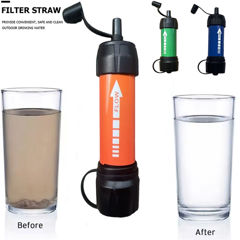 Water Purification Straw - Tragbarer Outdoor-Wasserfilter für Wandern, Camping und