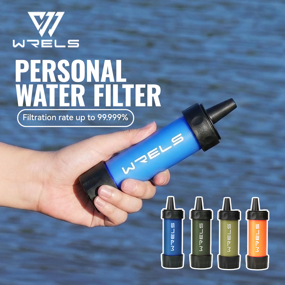 Water Purification Straw - WRELS Outdoor-Wasserreiniger Hochwertiger Camping-Wander-Notfall-Überlebensfilter Tragbares Wasserfiltrationssystem
