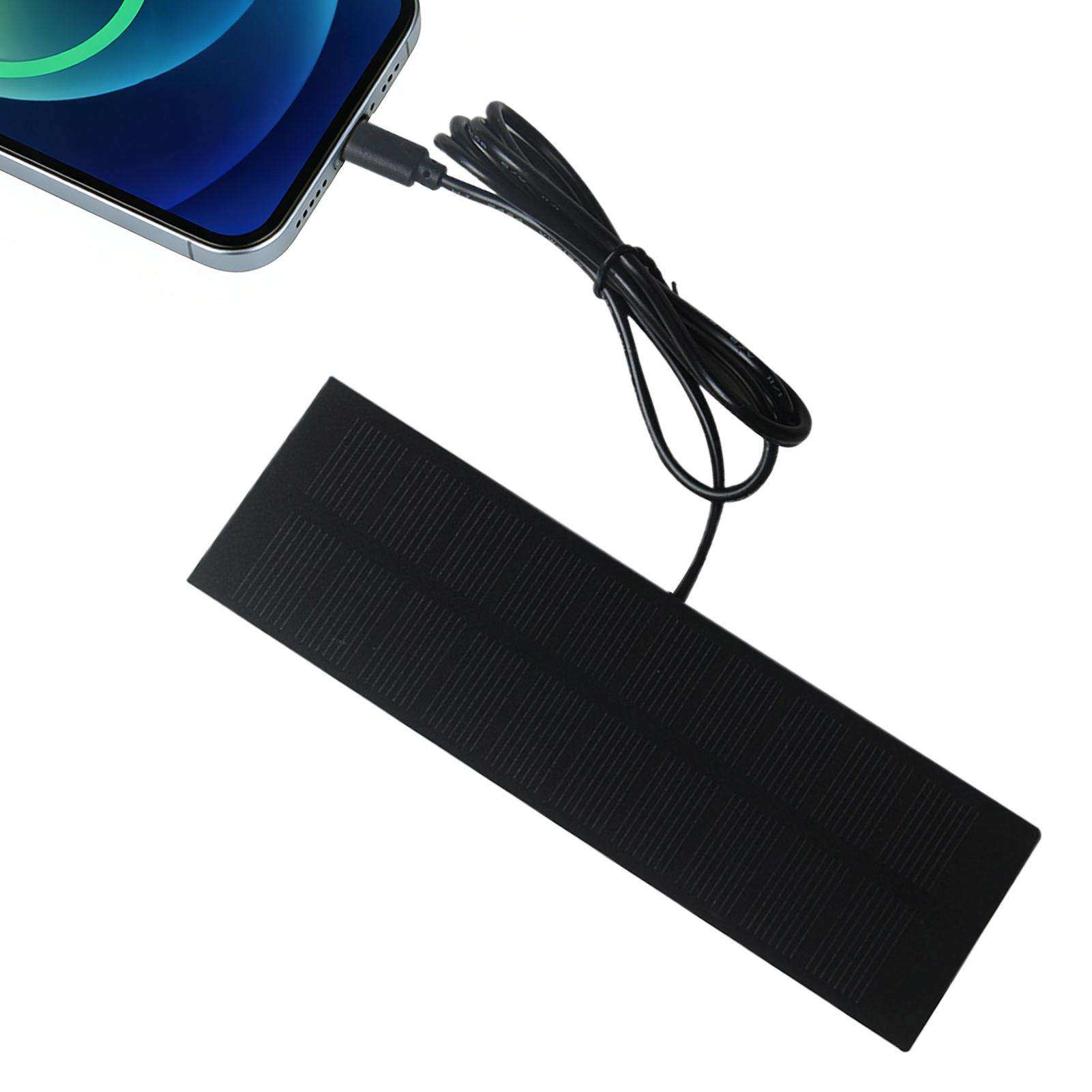Solar Emergency Charger - 5W 5V Solarpanel-Ladegerät mit Typ-C-Ausgang, Notstromsystem,