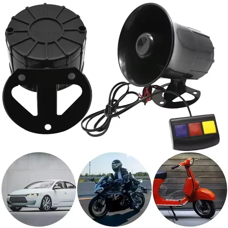 Emergency Whistle Loud - 12V 3-Ton-Lautsprecher für Auto und Motorrad,