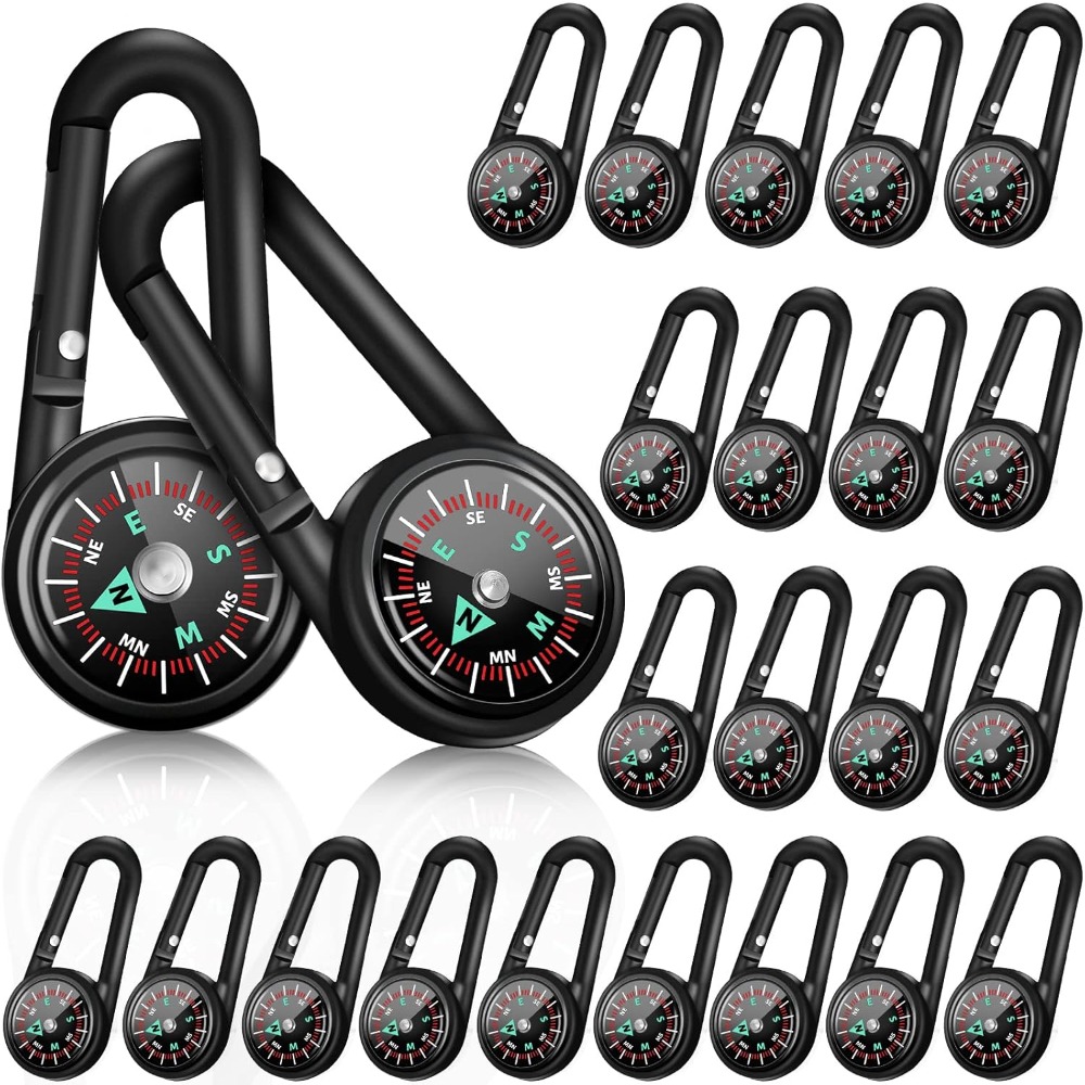 Compass Lensatic - 6–50 Stück Mini-Magnetkompass-Schlüsselanhänger für Wandern, Camping,