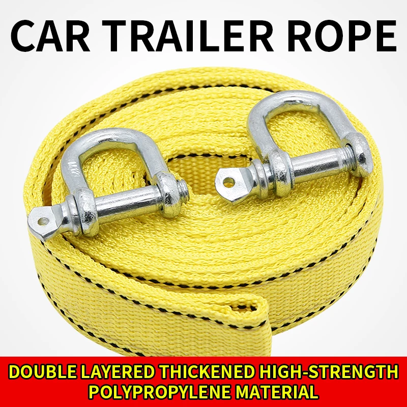 Rescue Rope Throw - Auto-Anhänger-Seil, Off-Road-Zugseil, 5 Tonnen, 4 m,