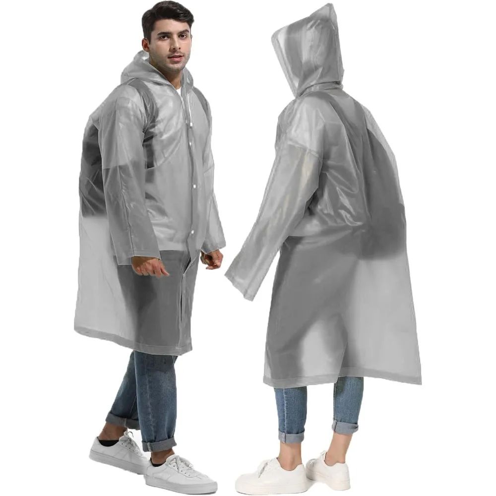 Emergency Poncho Rain - ﻿ 1/2 Stück Kompakter Wiederverwendbarer Regenponcho