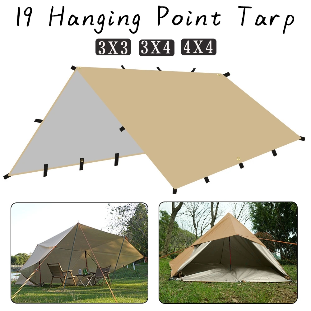 4x4m 4x3m 3x3m 19 Hänge punkte – Emergency Mylar Tent Bewertung und Preis