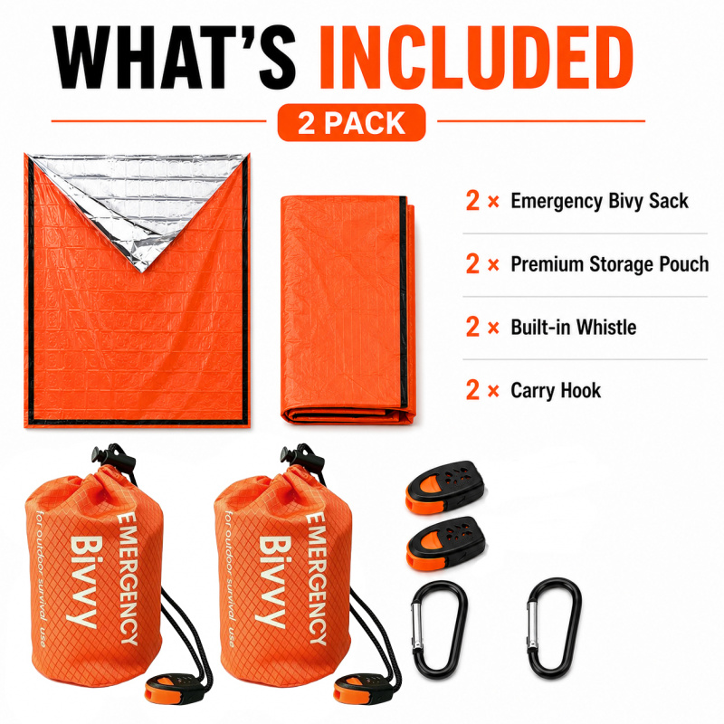 2er-Pack Notfall-Schlafsack, P – Bivy Bag Emergency Bewertung und Preis