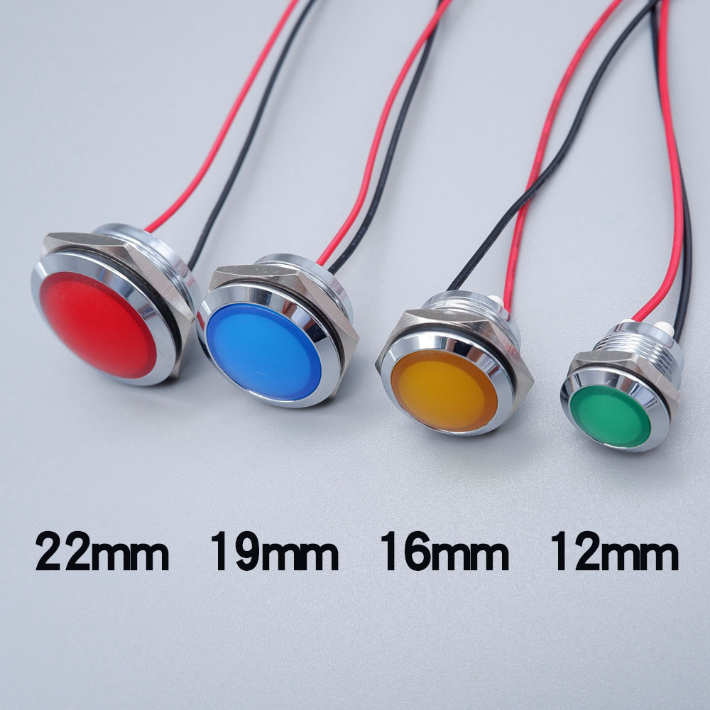 Metall-LED-Anzeigeleuchte, 12  – Signal Panel Orange Bewertung und Preis