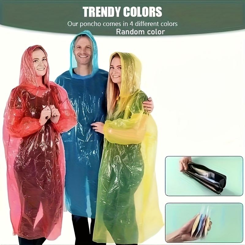 5/10 Stück Einweg-Regenmantel, – Emergency Poncho Rain Bewertung und Preis