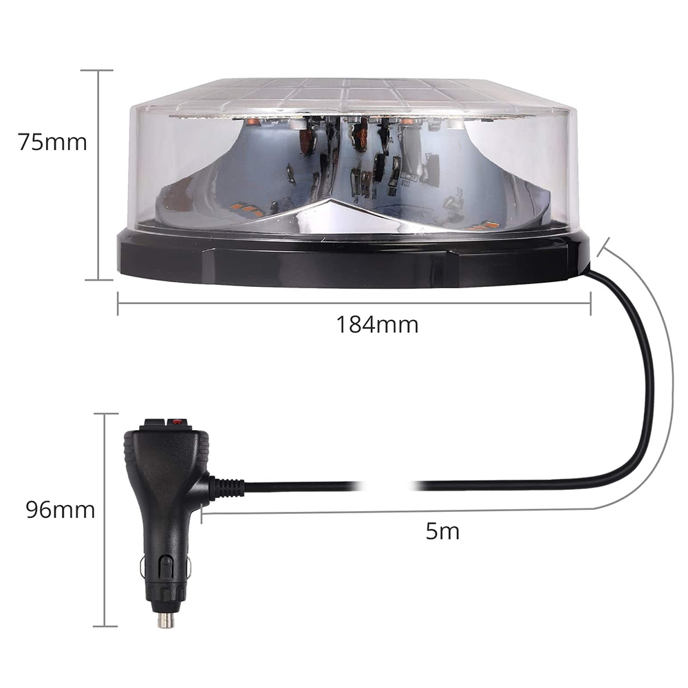 Gelbe 24 LED Auto-Dachleuchte  – Sos Light Strobe Bewertung und Preis