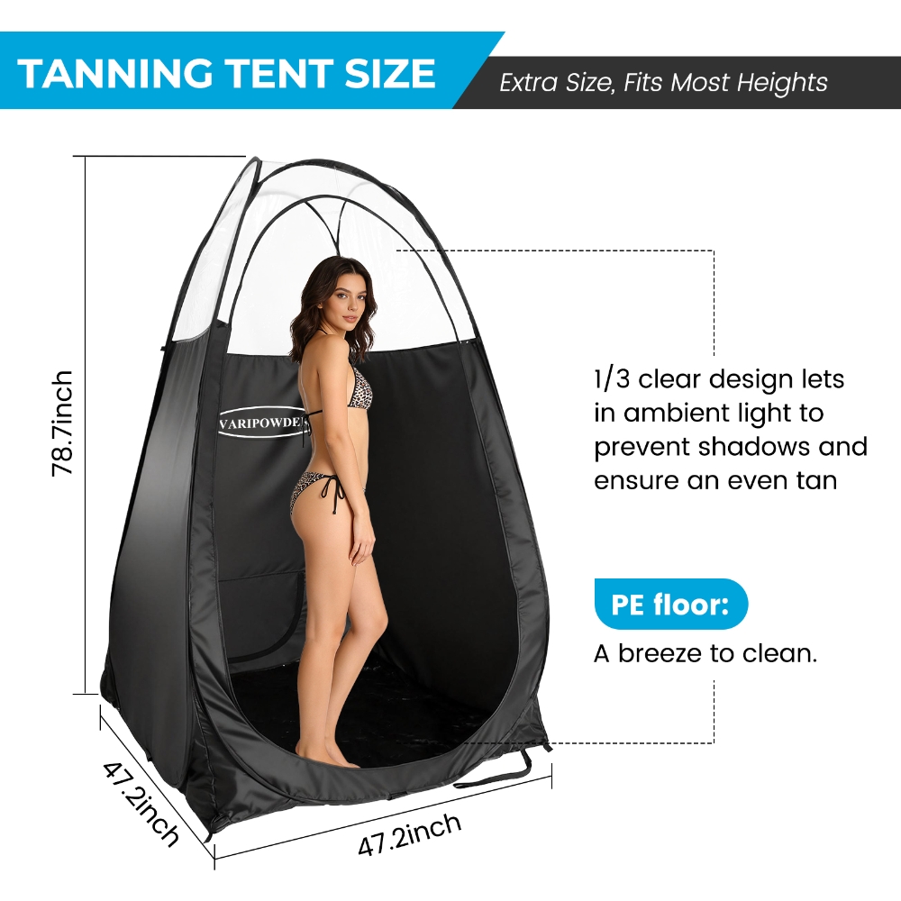Schwarzes Spray-Tanning-Zelt,  – Emergency Mylar Tent Bewertung und Preis