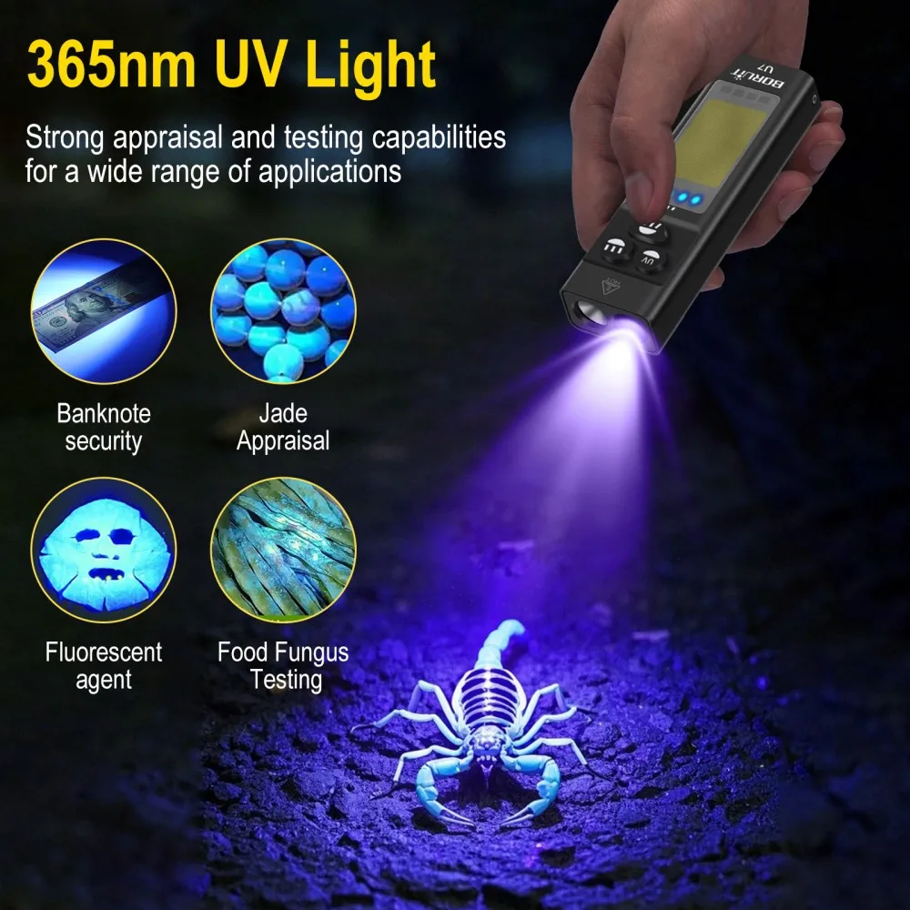 BORUiT U7 UV-LED-EDC-Taschenla – Fishing Kit Compact Bewertung und Preis
