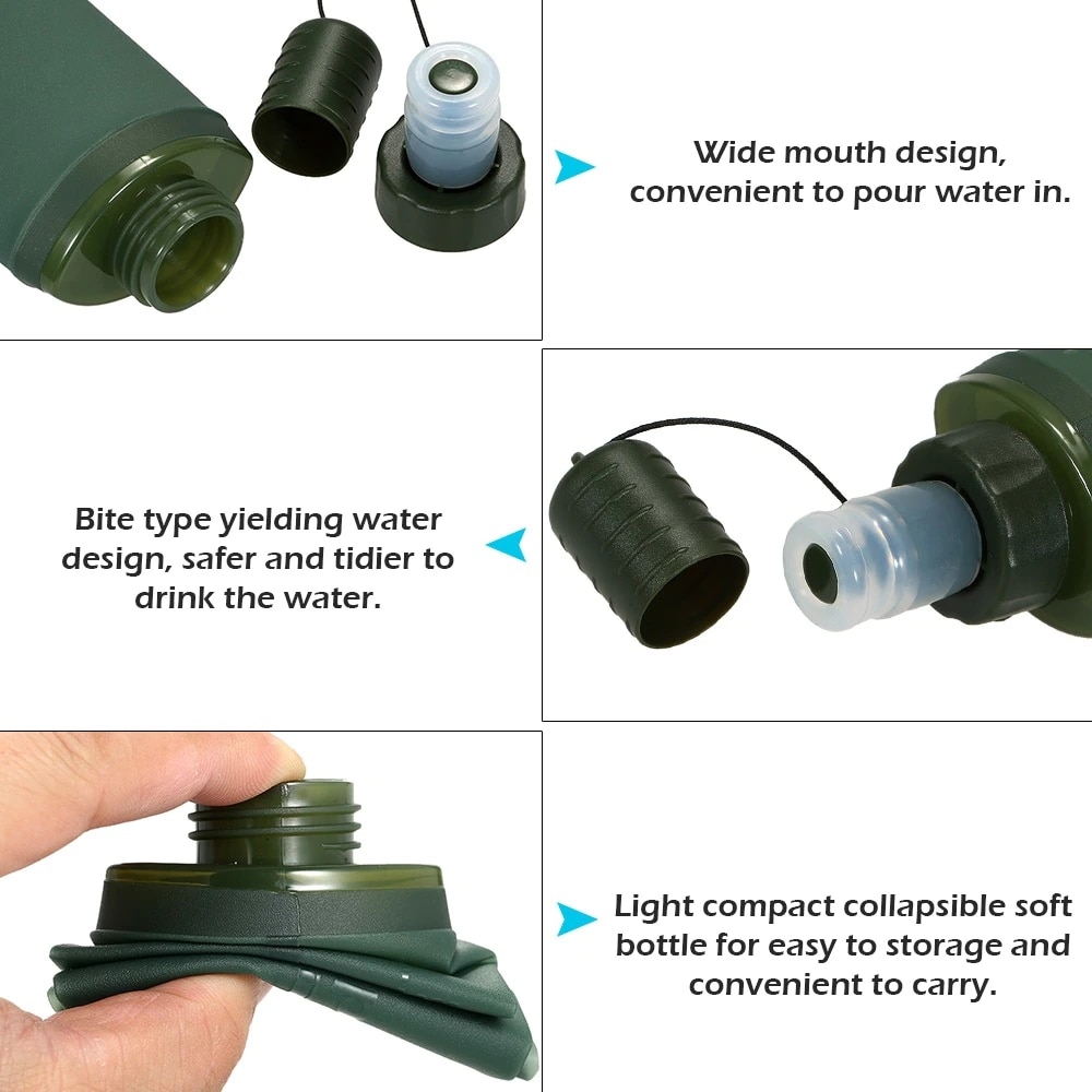 250 ml 500 ml faltbarer Wasser – Water Bag Collapsible Bewertung und Preis