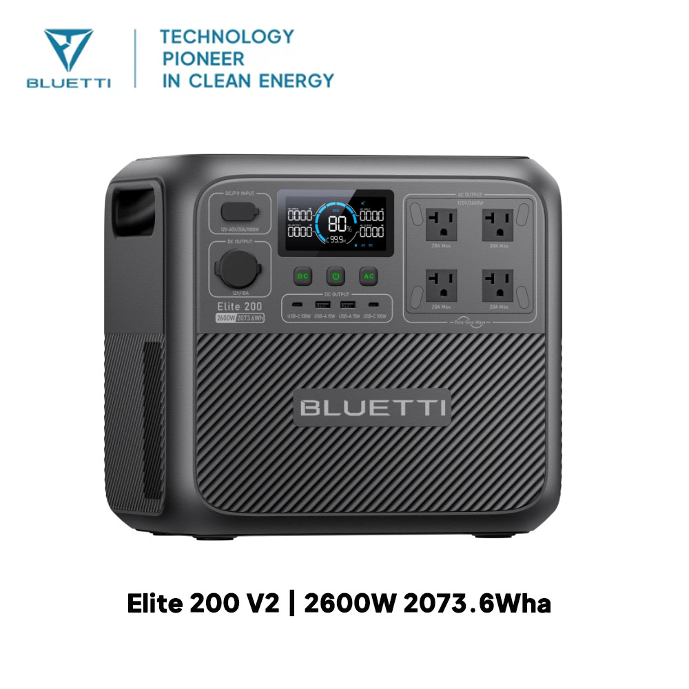 【Renew】BLUETTI Elite 200 V2 Tr – Solar Emergency Charger Bewertung und Preis