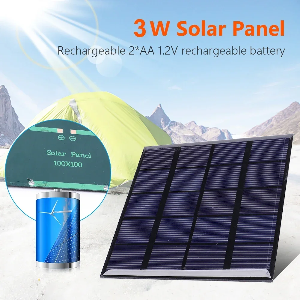 Solar Panel 3W 5V Solar Board  – Solar Emergency Charger Bewertung und Preis